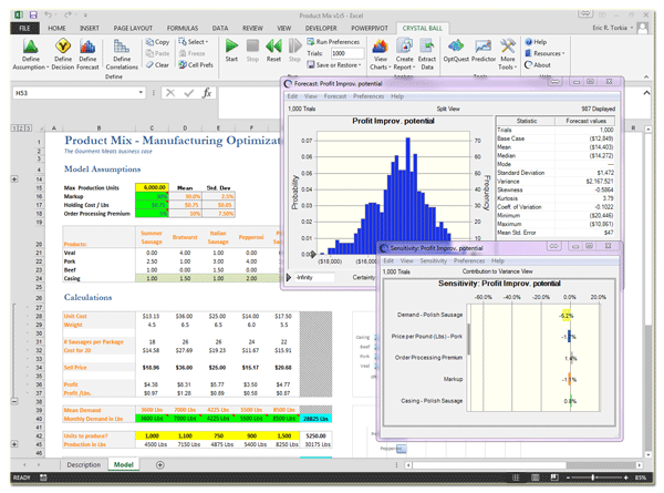 Oracle Crystal Ball Standard Edition for Microsoft Excel | TP Analytics ...